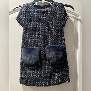 Imoga Navy and Gold / Stunning/ cap sleeve girls dress Never Worn